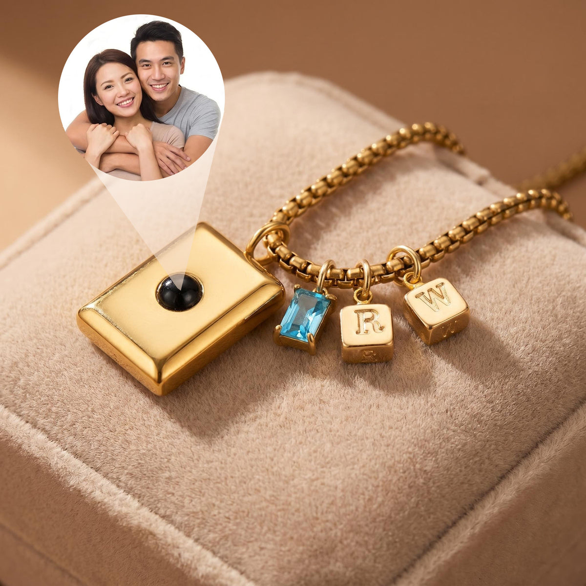 The Flatline Memory Photo Projection Necklace
