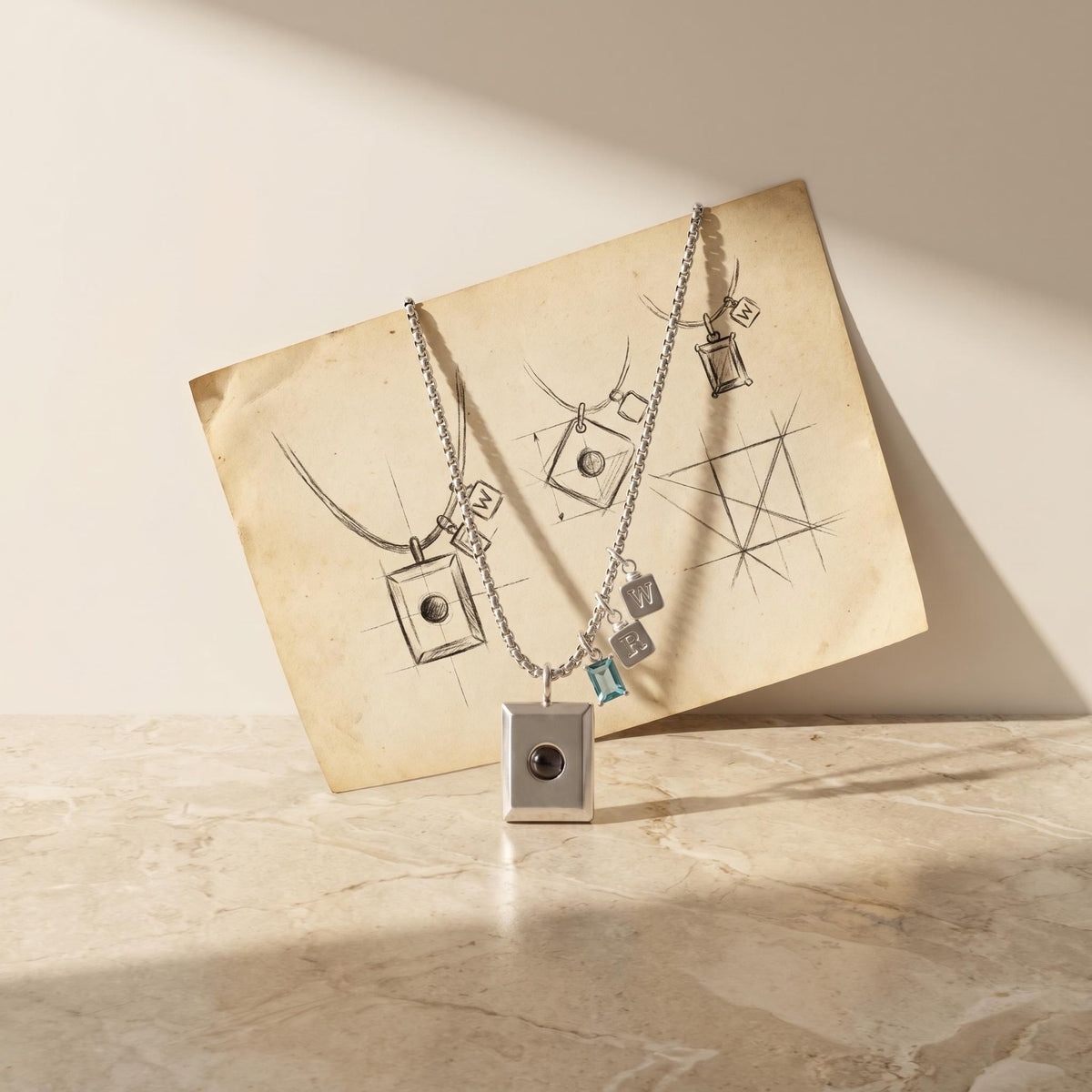 The Flatline Memory Photo Projection Necklace